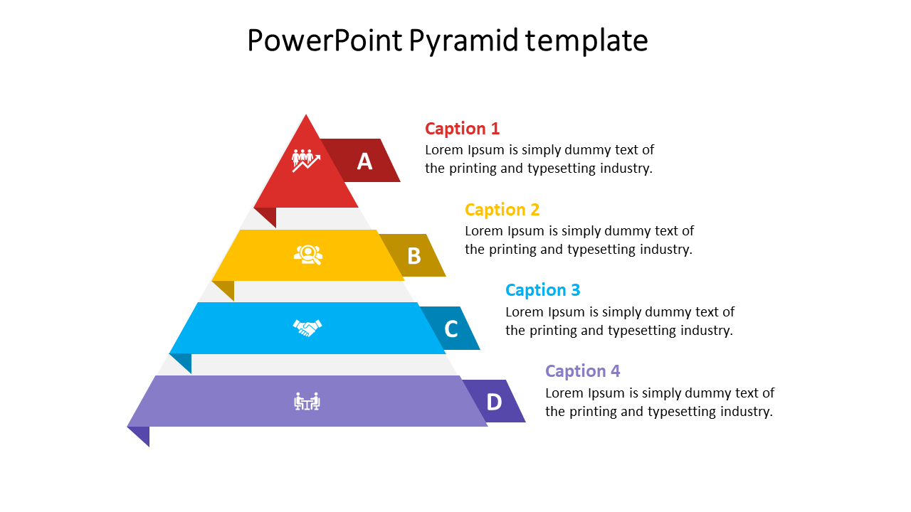 Get prime Powerpoint Pyramid Template For Presentation slide